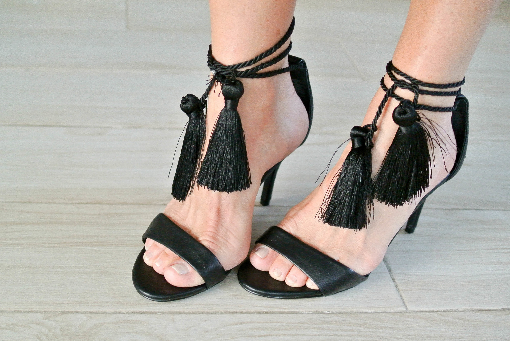CelebriDIY Inspiration: Embellished Ankle Straps |